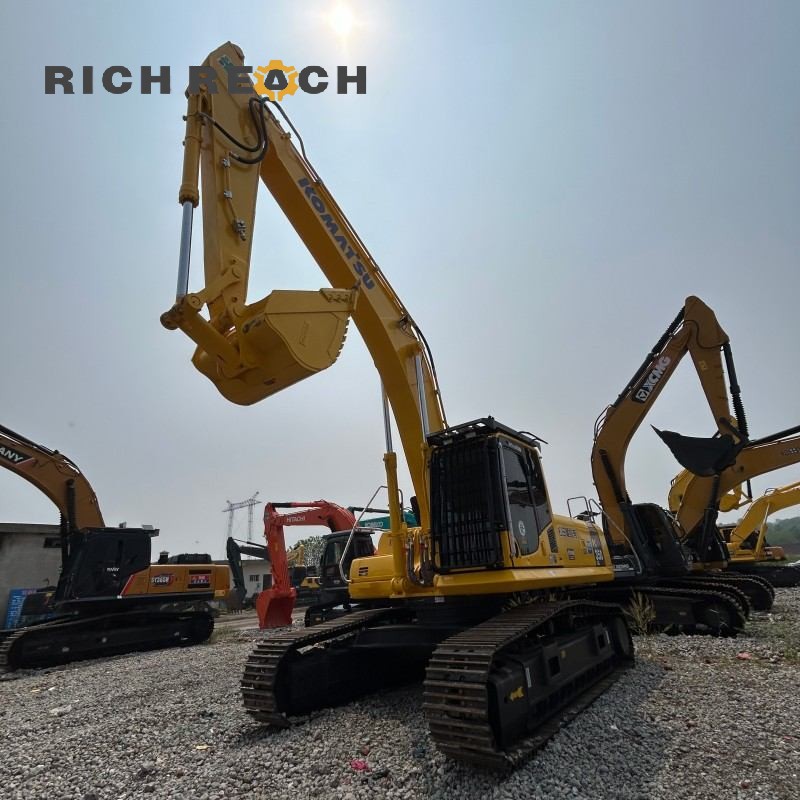 Engine compartment of a 2018 Komatsu PC350LC excavator with 4,600 hours, priced at $41,667